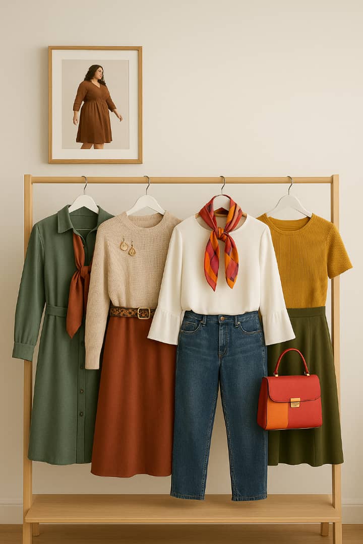 a capsule wardrobe outfit for everyday outfit for plus size