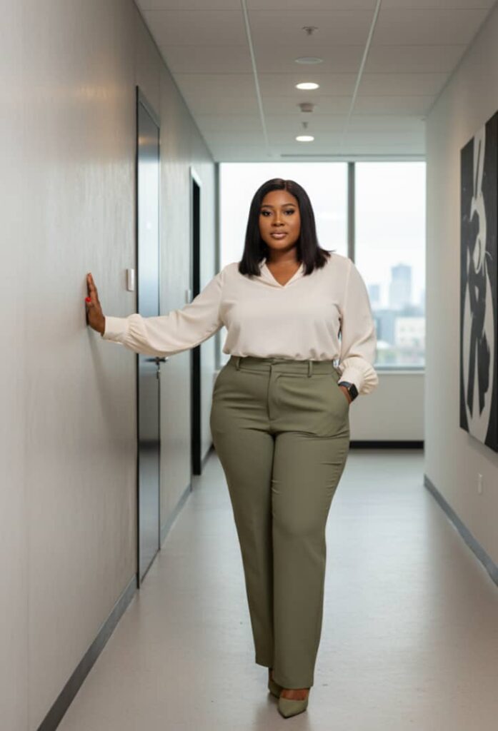 plus size work outfit idea