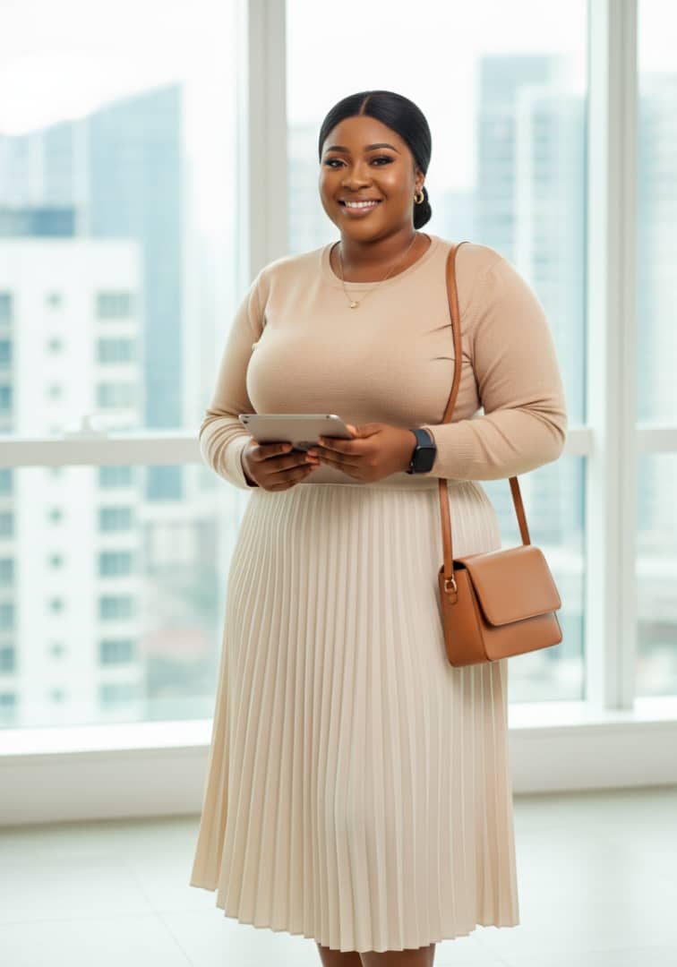 plus size work outfit idea