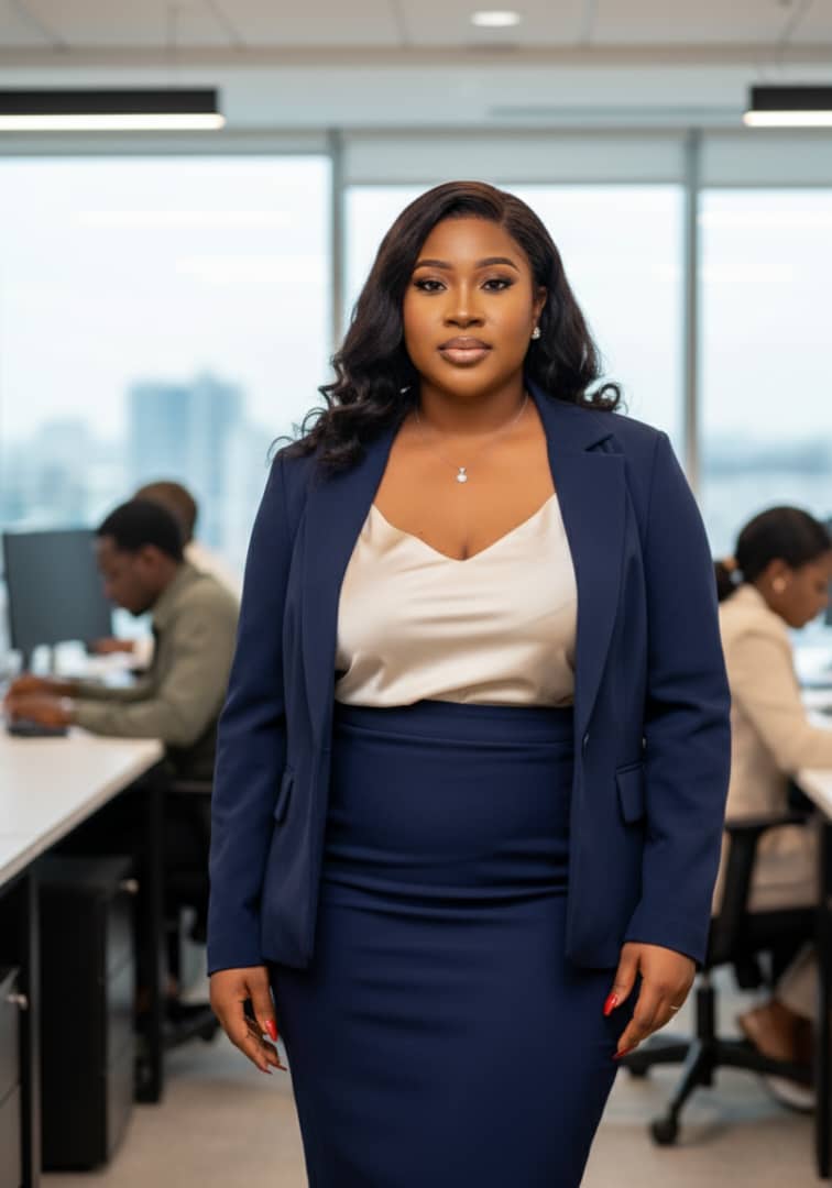 plus size work outfit idea