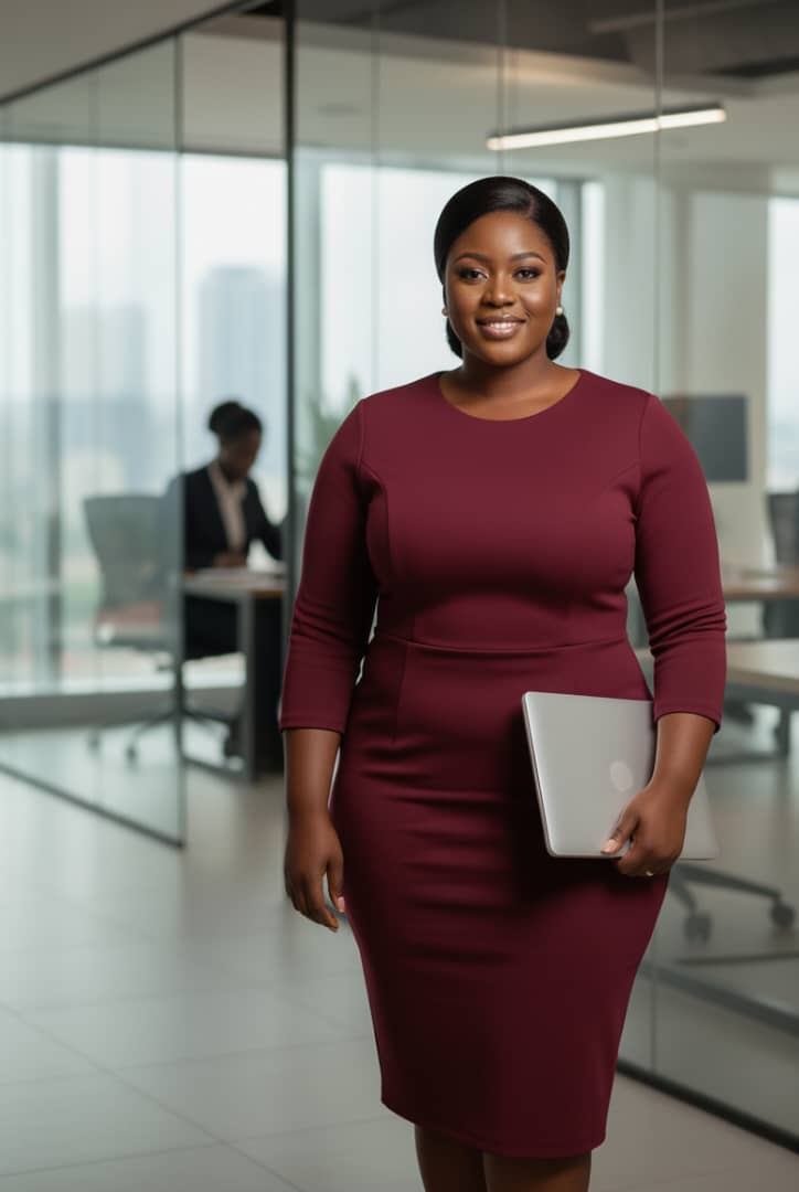 plus size work outfit idea